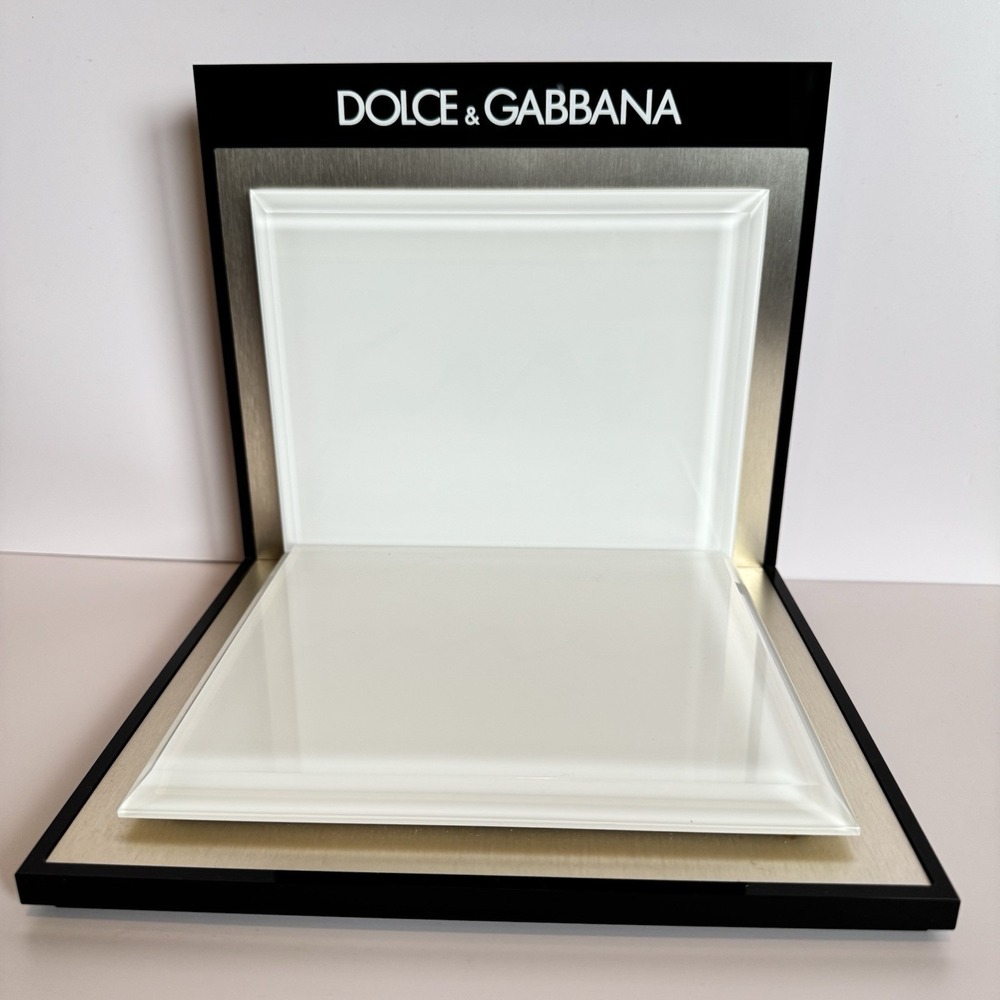 Dolce‎ & Gabbana Acrylic Display Stand Double Sided Retail Fixture Italy
